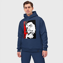 Мужской костюм оверсайз Эрнесто Че - Гевара, цвет: тёмно-синий — фото 2