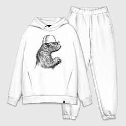 Мужской костюм оверсайз Суслик в кепке