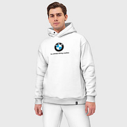 Мужской костюм оверсайз BMW the unlimited driving machine, цвет: белый — фото 2