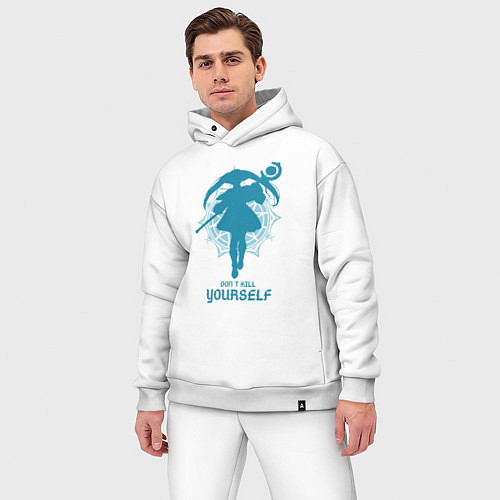 Мужской костюм оверсайз Frieren dont kill yourself / Белый – фото 3