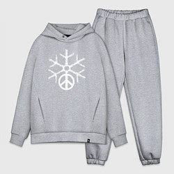Мужской костюм оверсайз Peace snow