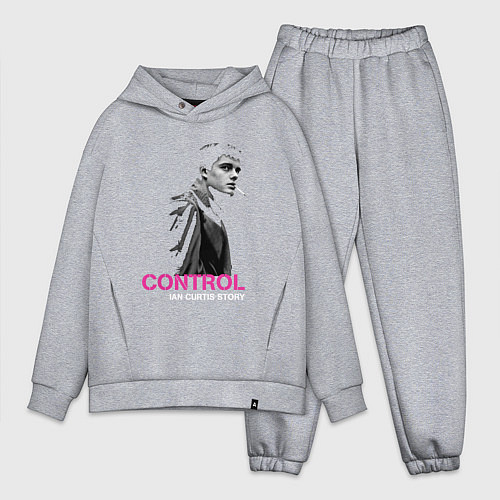 Мужской костюм оверсайз Joy Division - Control film / Меланж – фото 1