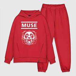 Мужской костюм оверсайз Muse rock panda, цвет: красный