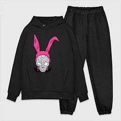 Мужской костюм оверсайз Pink Donnie Darko, цвет: черный