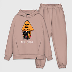 Мужской костюм оверсайз Дорито Корлеоне, цвет: пыльно-розовый