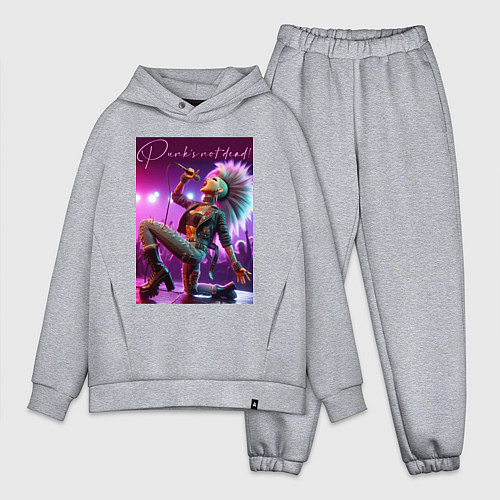 Мужской костюм оверсайз Барби поёт панк-рок / Меланж – фото 1
