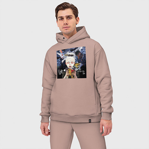 Мужской костюм оверсайз Korn - See You on the Other Side / Пыльно-розовый – фото 3