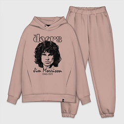 Мужской костюм оверсайз The Doors Jim Morrison, цвет: пыльно-розовый