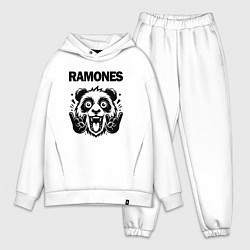 Мужской костюм оверсайз Ramones - rock panda, цвет: белый