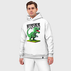Мужской костюм оверсайз Beerzaur - meme ai art, цвет: белый — фото 2