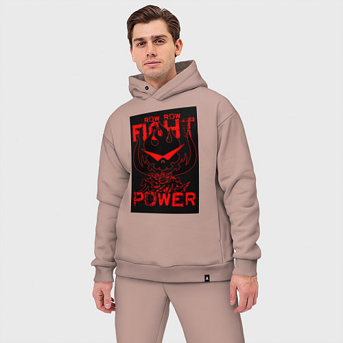 Мужской костюм оверсайз Камина Гуррен Дан / Пыльно-розовый – фото 3