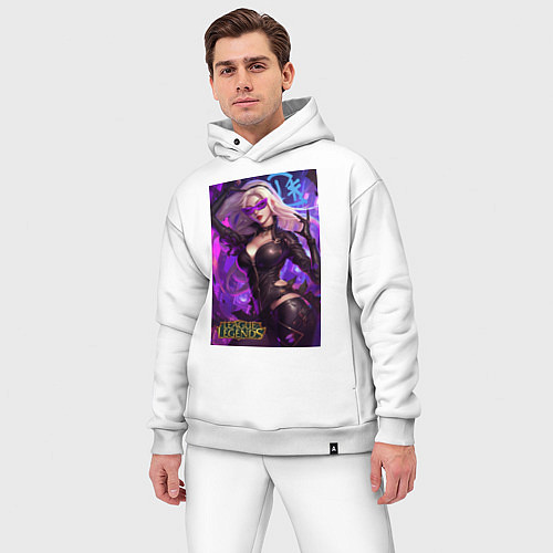 Мужской костюм оверсайз League of Legends Kaisa Kda / Белый – фото 3