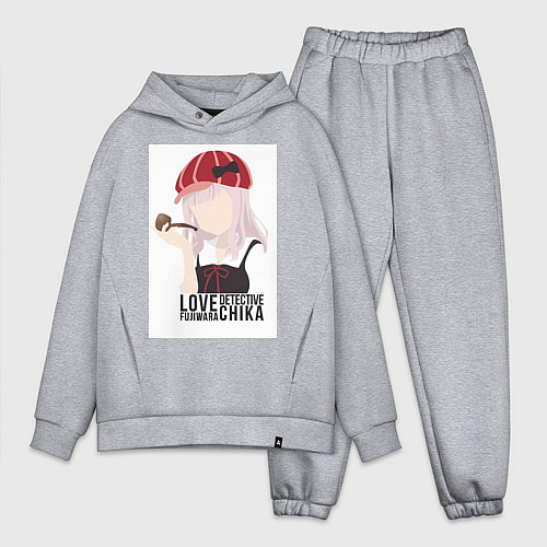 Мужской костюм оверсайз Госпожа Кагуя Тика Фудзивара / Меланж – фото 1