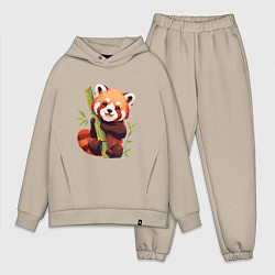 Мужской костюм оверсайз The Red Panda, цвет: миндальный