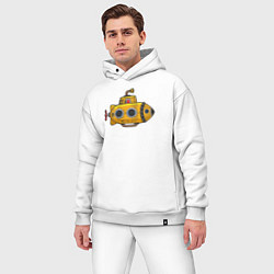 Мужской костюм оверсайз Жёлтая субмарина, цвет: белый — фото 2