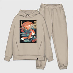 Мужской костюм оверсайз Лиса в японском стиле