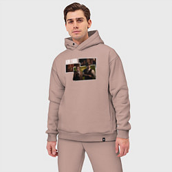 Мужской костюм оверсайз Emily and Edward - Alone in the dark, цвет: пыльно-розовый — фото 2