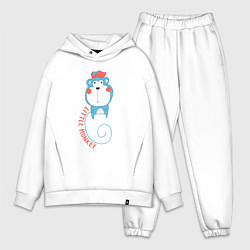 Мужской костюм оверсайз Little monkey, цвет: белый
