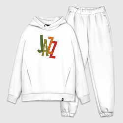 Мужской костюм оверсайз Jazz retro in color, цвет: белый