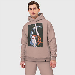 Мужской костюм оверсайз Ведьма и чудовище Ашаф танец, цвет: пыльно-розовый — фото 2