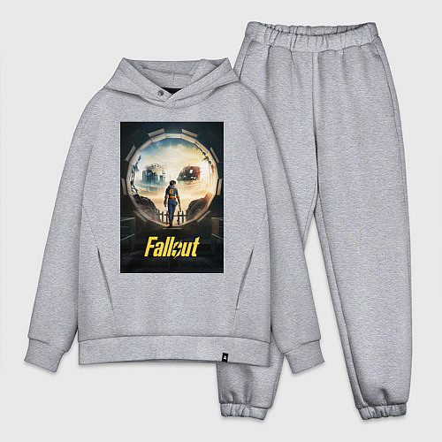 Мужской костюм оверсайз Fallout - Lucy MacLean / Меланж – фото 1