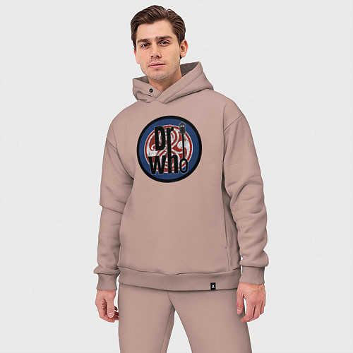 Мужской костюм оверсайз Dr Who / Пыльно-розовый – фото 3