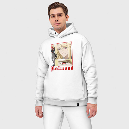 Мужской костюм оверсайз Темный дворецкий Эдгар Редмонд / Белый – фото 3