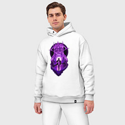 Мужской костюм оверсайз Поднятие уровня в одиночку Джину Сон статуя, цвет: белый — фото 2