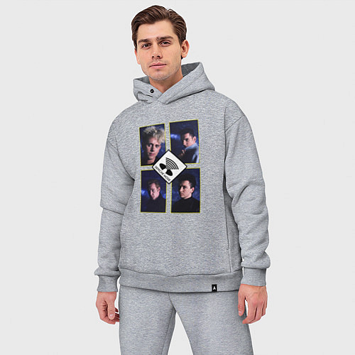 Мужской костюм оверсайз Depeche Mode - Masses / Меланж – фото 3