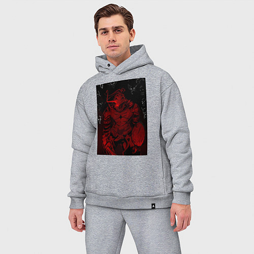 Мужской костюм оверсайз Убийца гоблинов мечник / Меланж – фото 3