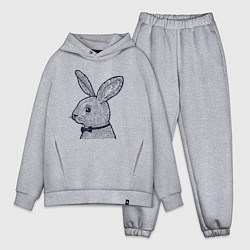 Мужской костюм оверсайз Зайчик в бабочке