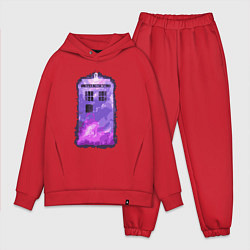 Мужской костюм оверсайз Violet tardis, цвет: красный