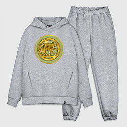 Мужской костюм оверсайз Алеманны из Total War: Attila, цвет: меланж