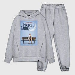 Мужской костюм оверсайз Forrest Gump - Tom is on the bench, цвет: меланж