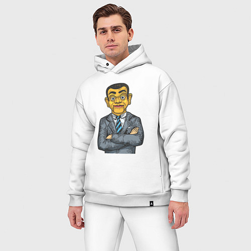 Мужской костюм оверсайз Человек кукла / Белый – фото 3