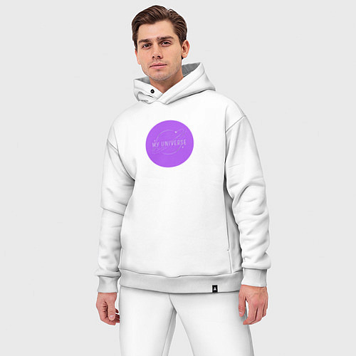 Мужской костюм оверсайз BTS Моя вселенная / Белый – фото 3