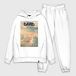 Мужской костюм оверсайз David облака