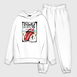 Мужской костюм оверсайз The Rolling Stones Las Vegas, цвет: белый