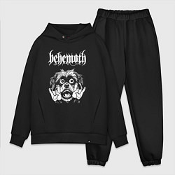 Мужской костюм оверсайз Behemoth rock dog, цвет: черный