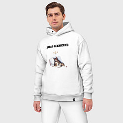 Мужской костюм оверсайз Давлю лежинского лежу, цвет: белый — фото 2