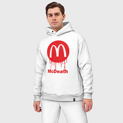 Мужской костюм оверсайз Mcdeath, цвет: белый — фото 2