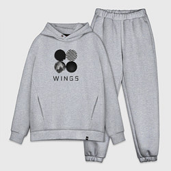Мужской костюм оверсайз BTS Wings