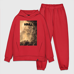 Мужской костюм оверсайз Kirill небосвод, цвет: красный