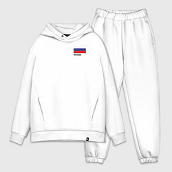 Мужской костюм оверсайз Россия карта и флаг