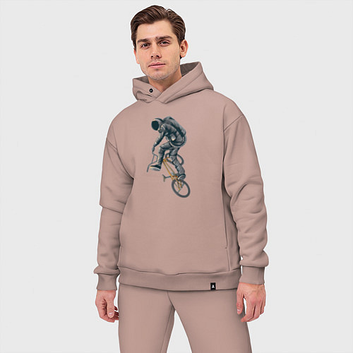Мужской костюм оверсайз BMX космонавт / Пыльно-розовый – фото 3