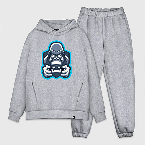 Мужской костюм оверсайз Gamer monkey / Меланж – фото 1