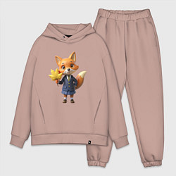 Мужской костюм оверсайз Лисичка в школьной форме