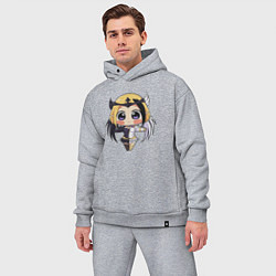 Мужской костюм оверсайз Люнокс, цвет: меланж — фото 2