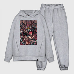 Мужской костюм оверсайз Ван-Пис Шанкс команда, цвет: меланж