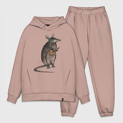 Мужской костюм оверсайз Броненосец с укулеле